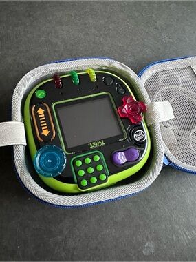 LeapFrog RockIt Twist Handheld Learning Game System - Green with case
